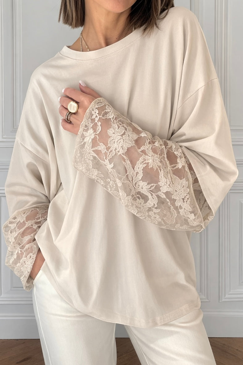 T-SHIRT MANCHES DENTELLE JULIETTE