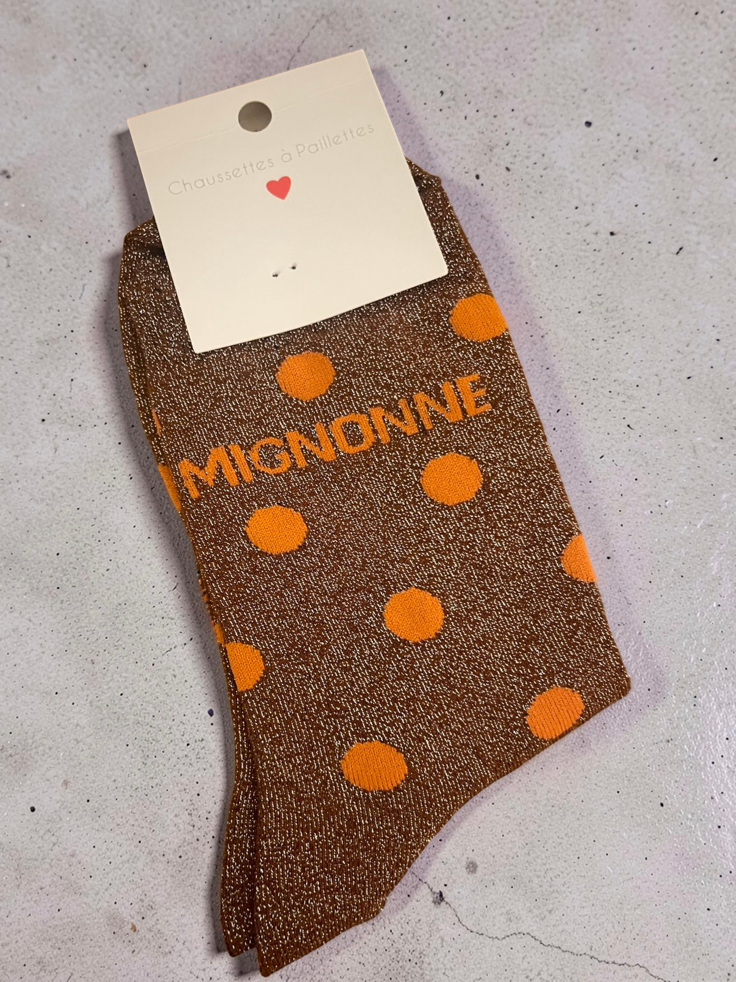 CHAUSSETTES À MESSAGE