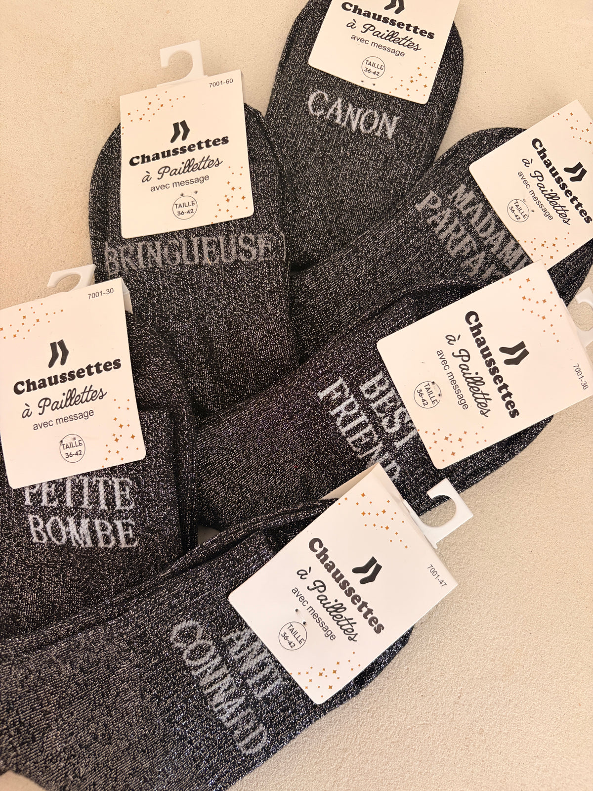 CHAUSSETTES À MESSAGE FUNNY