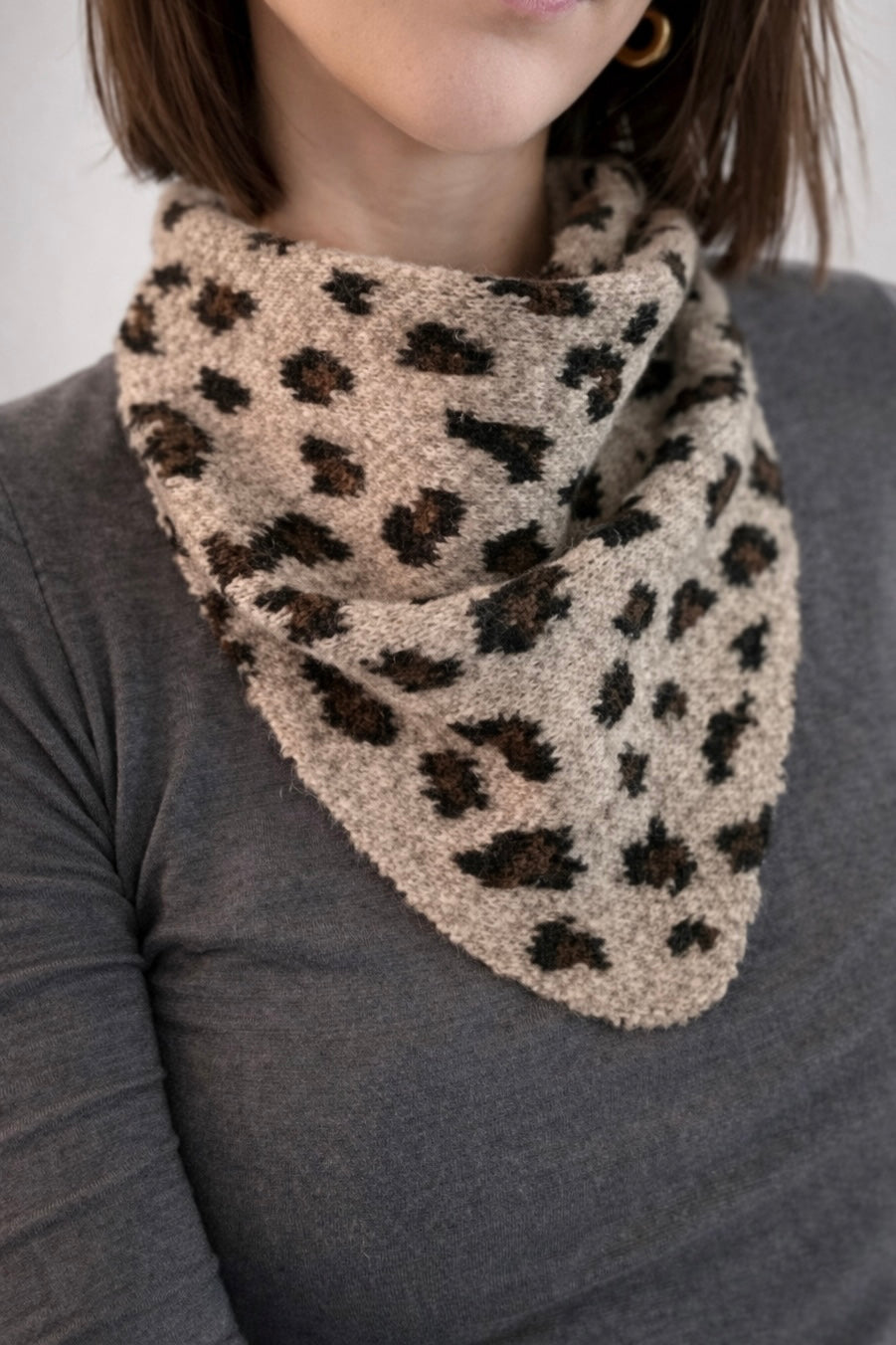 Mini Foulard Léopard