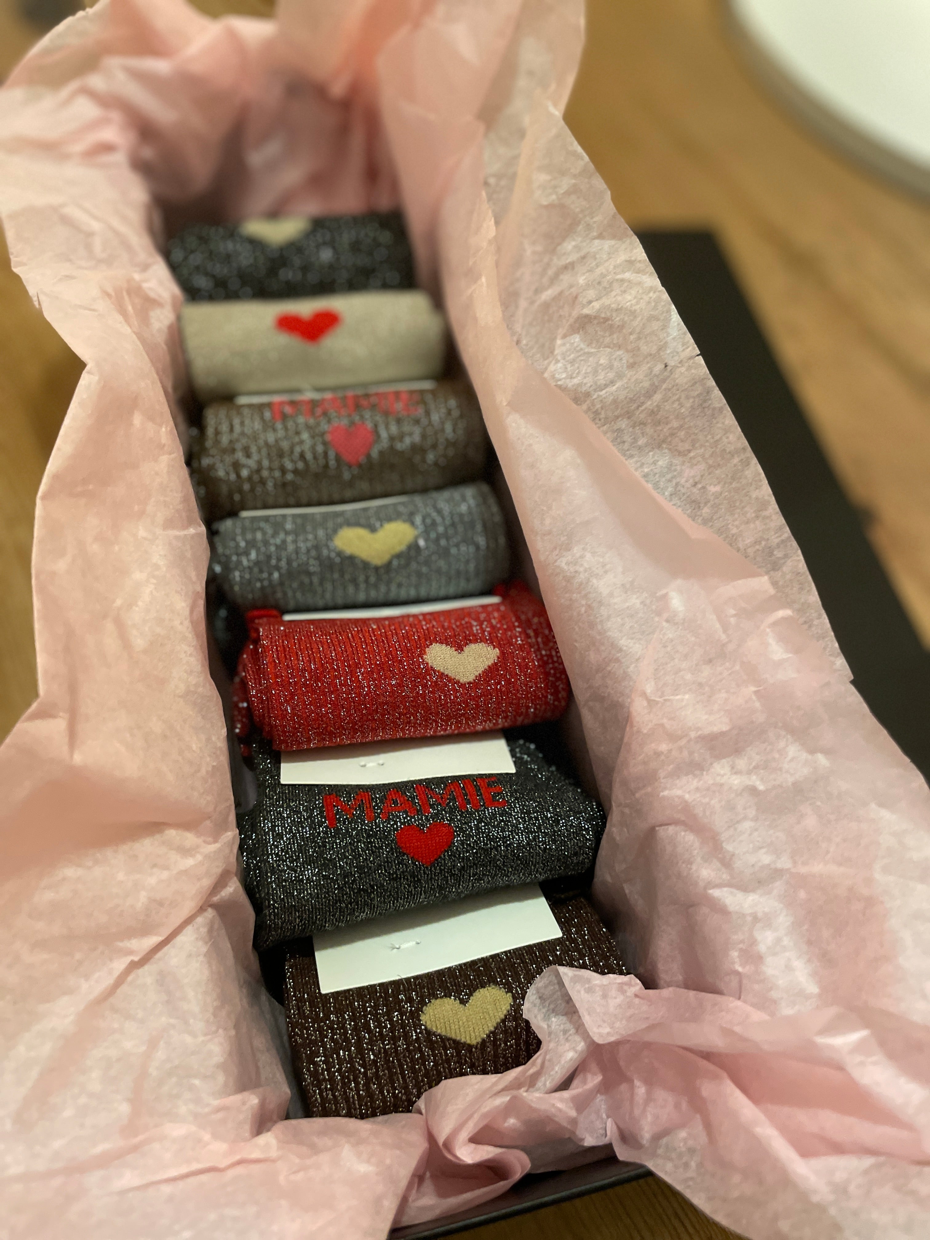 Coffret 7 paires de chaussettes ✨ “Mamie”