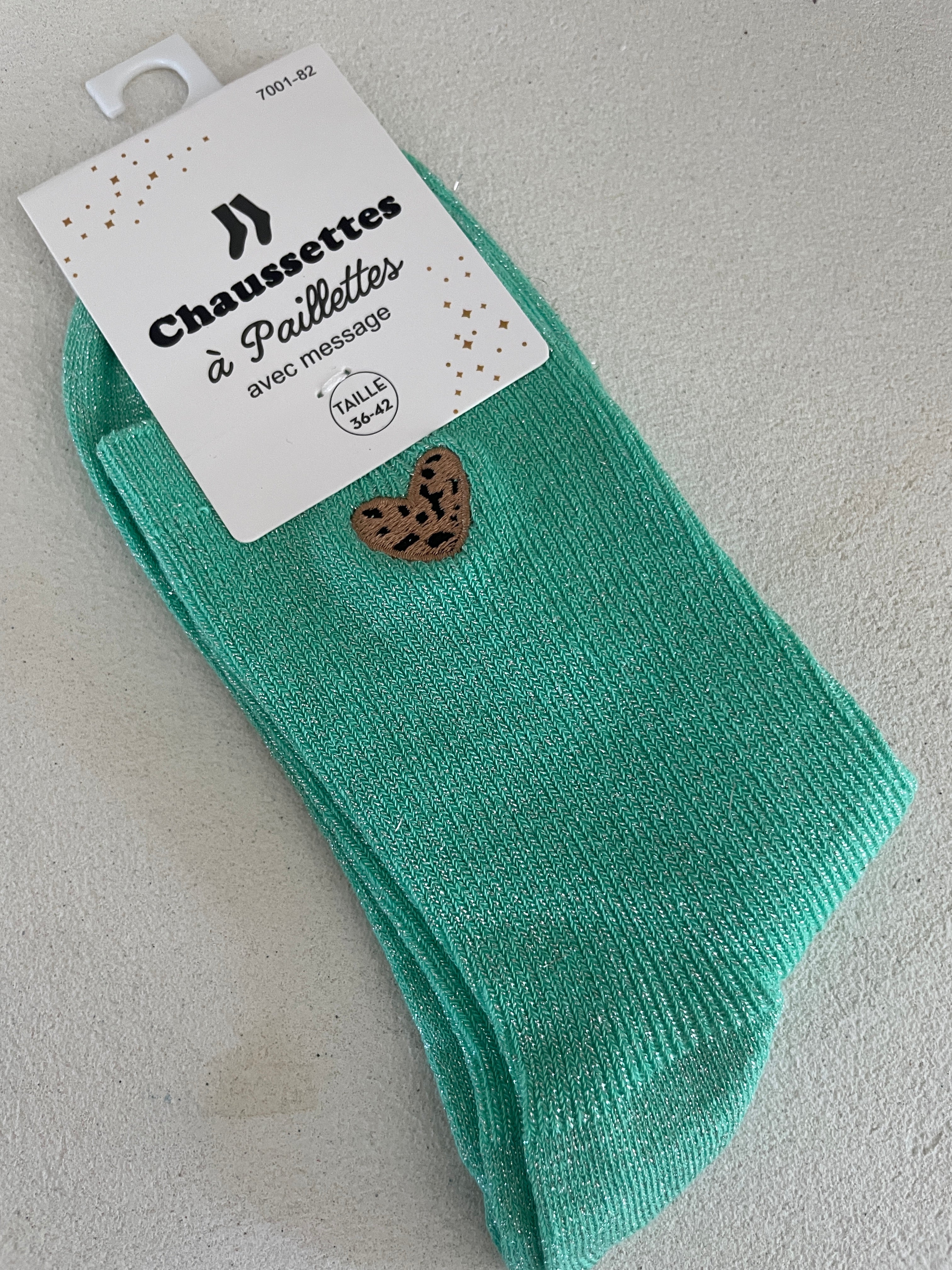 CHAUSSETTES CŒUR LÉO