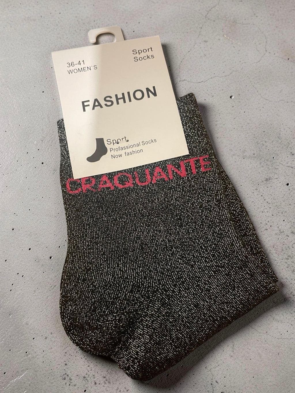 CHAUSSETTES À MESSAGE