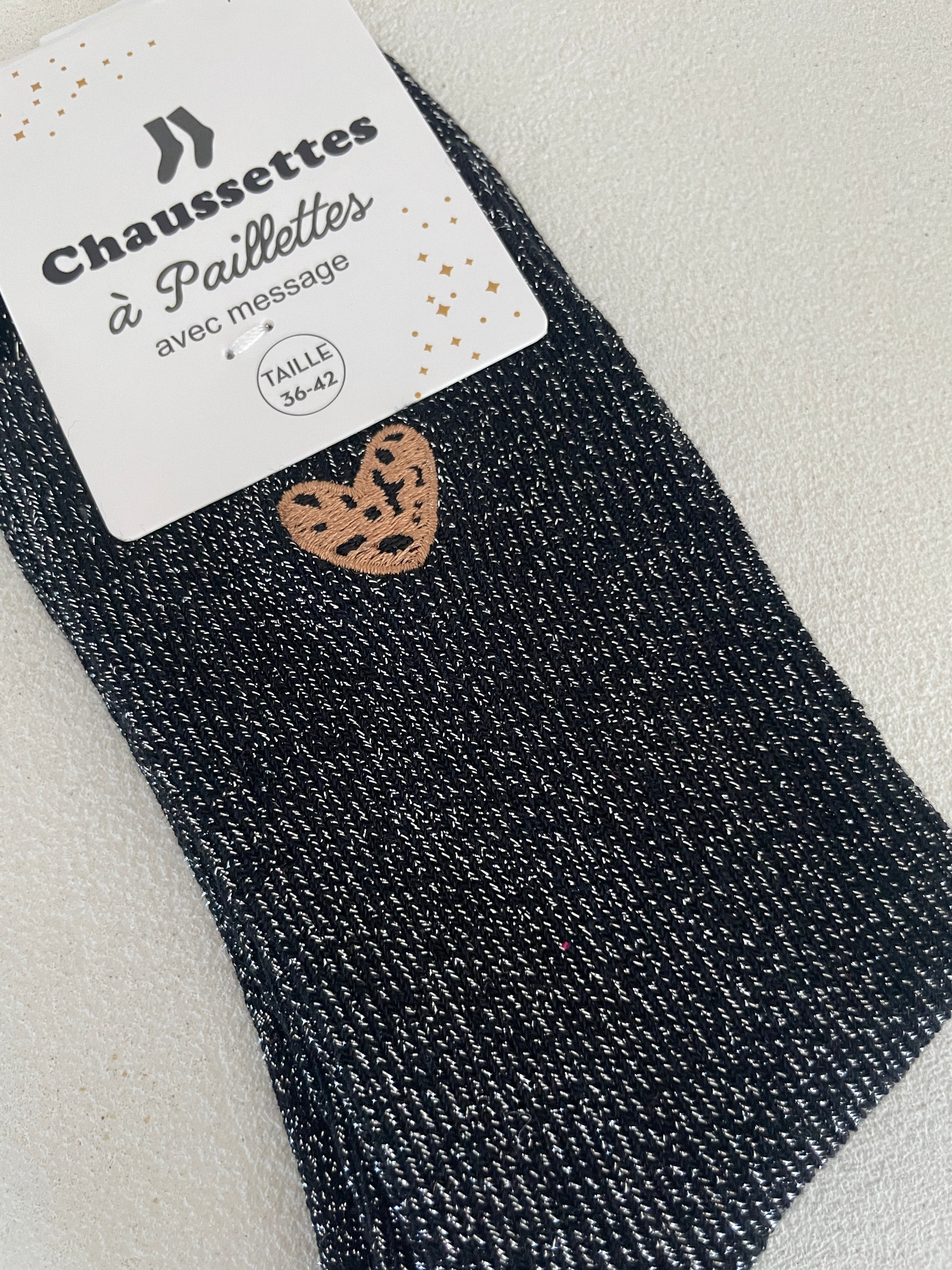 CHAUSSETTES CŒUR LÉO
