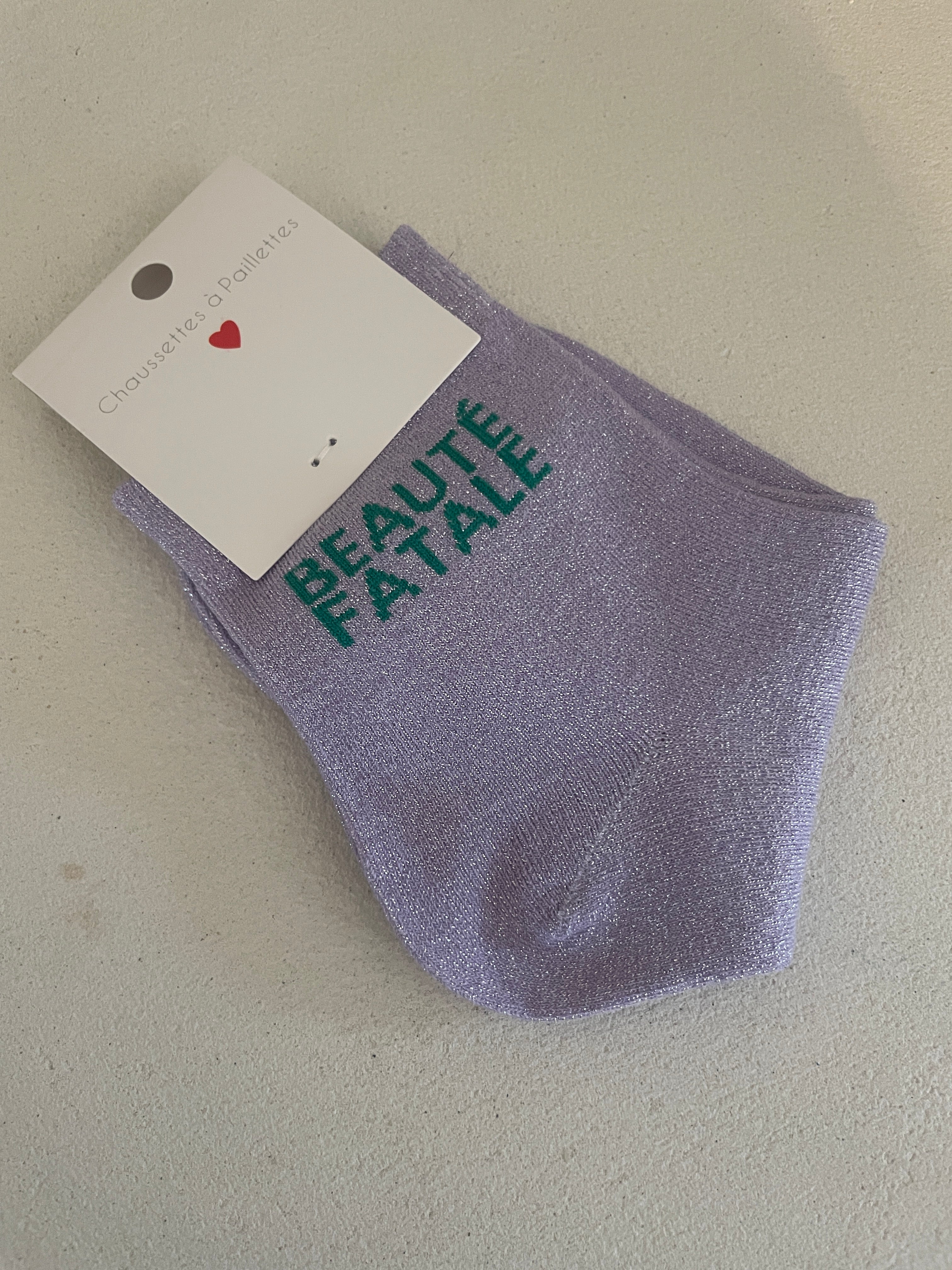 CHAUSSETTES À MESSAGE