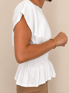 TOP SOLENE BLANC