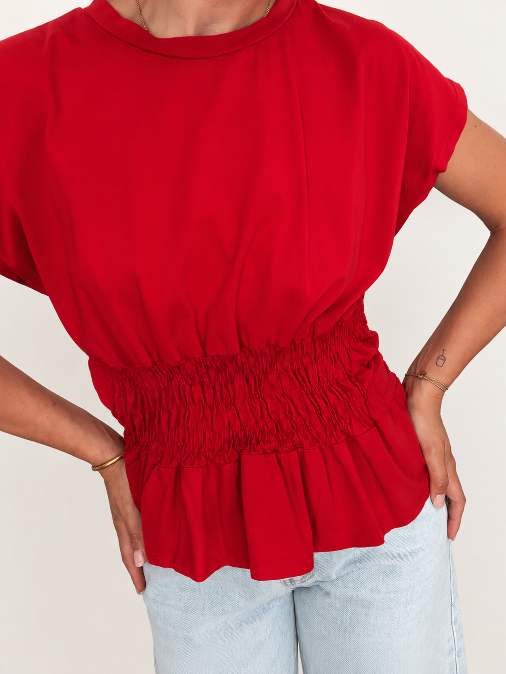TOP SOLENE ROUGE