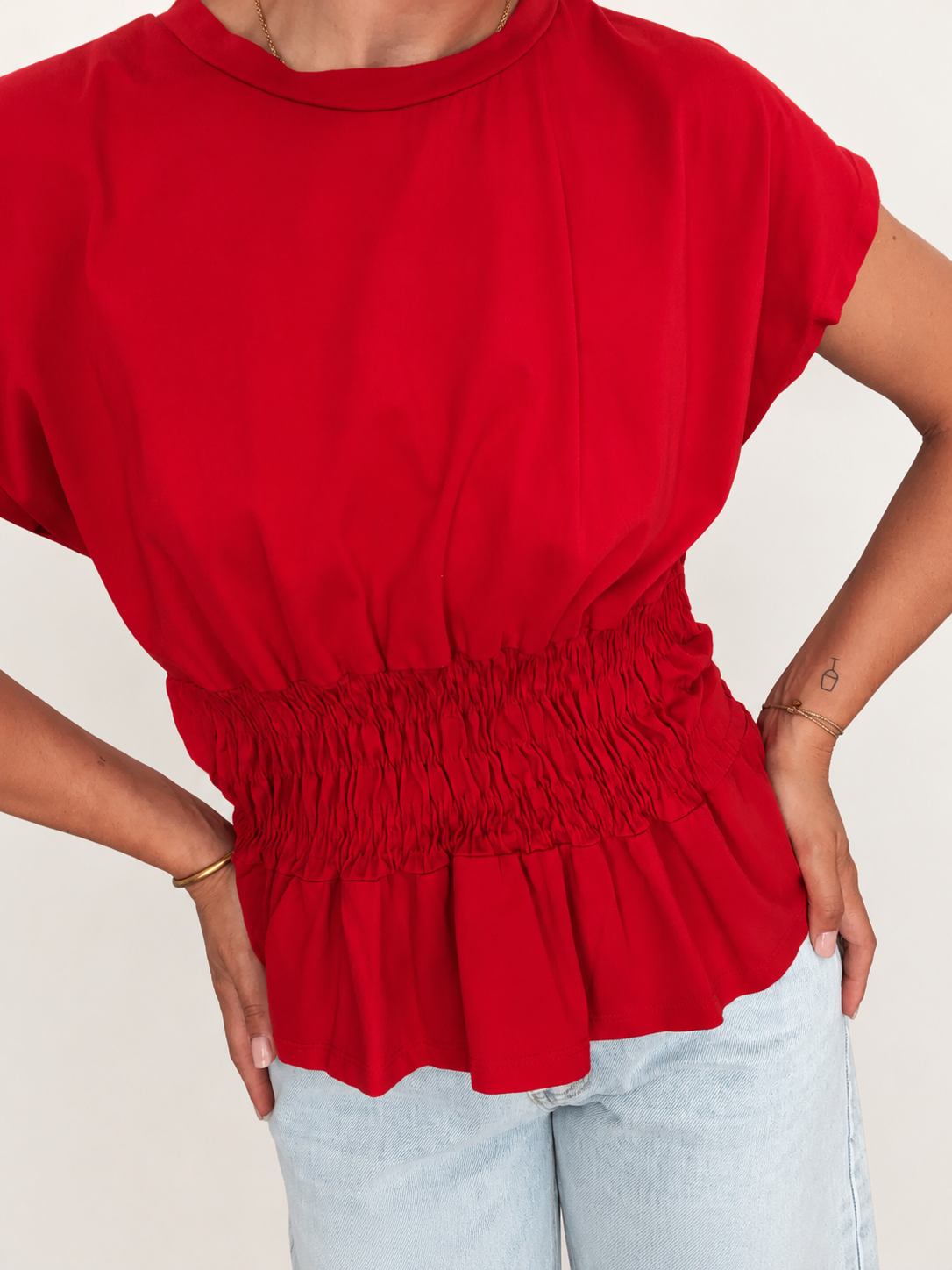 TOP SOLENE ROUGE