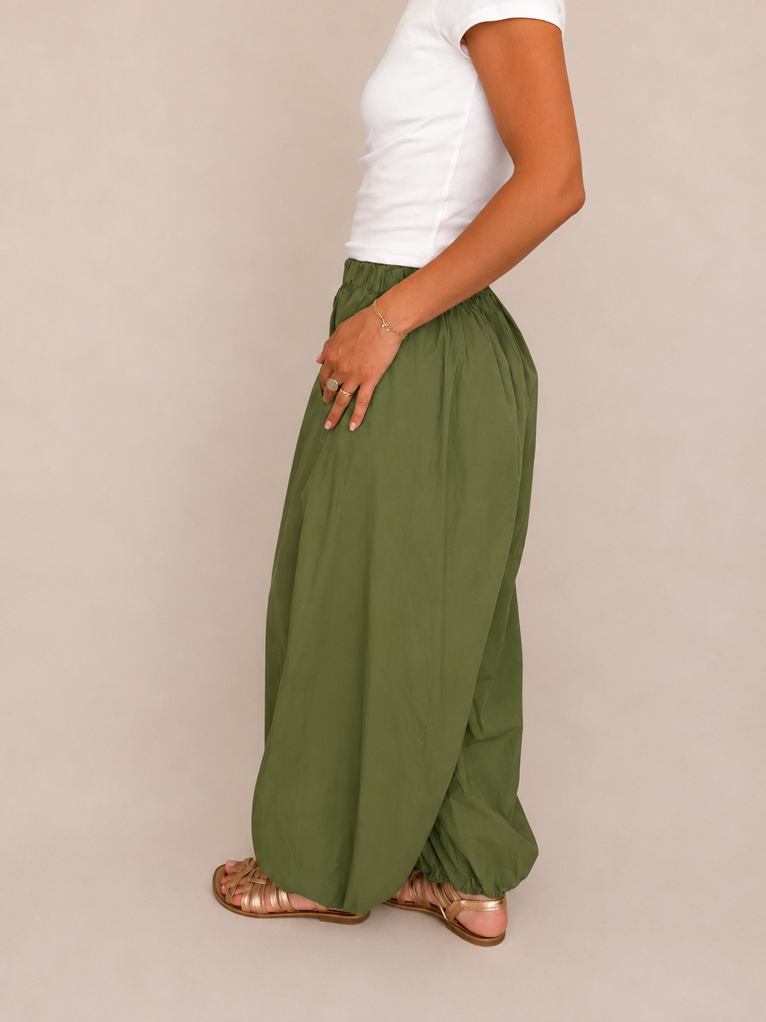 PANTALON JOHANNE KAKI