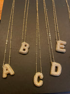 Collier Initiale à Strass