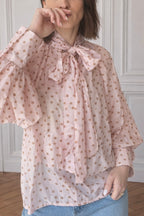 CHEMISE A POIS TWENTY ROSE