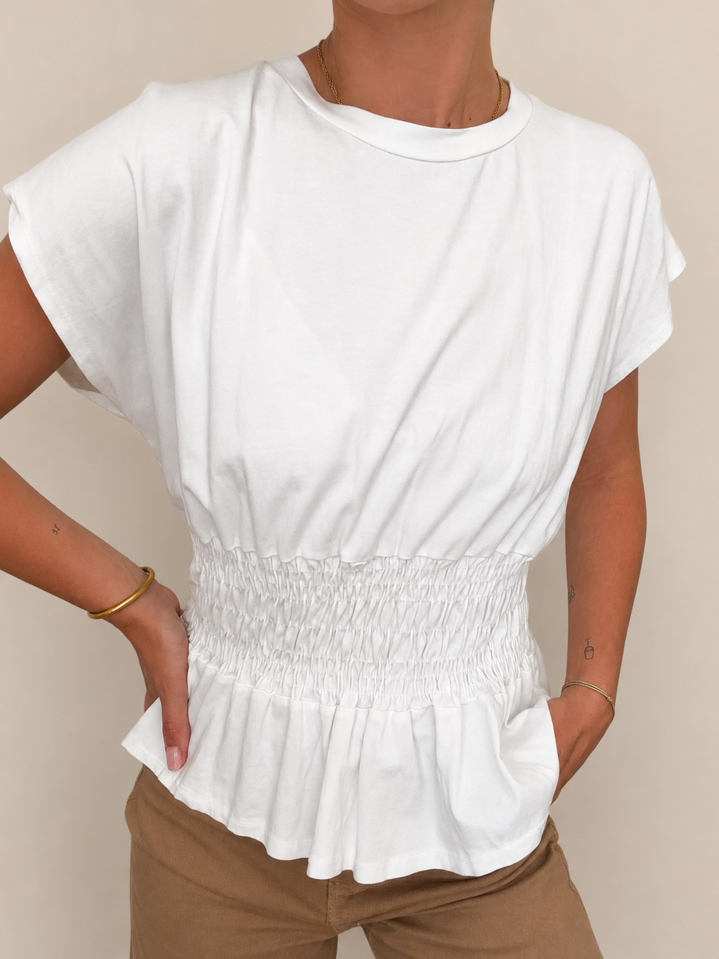 TOP SOLENE BLANC