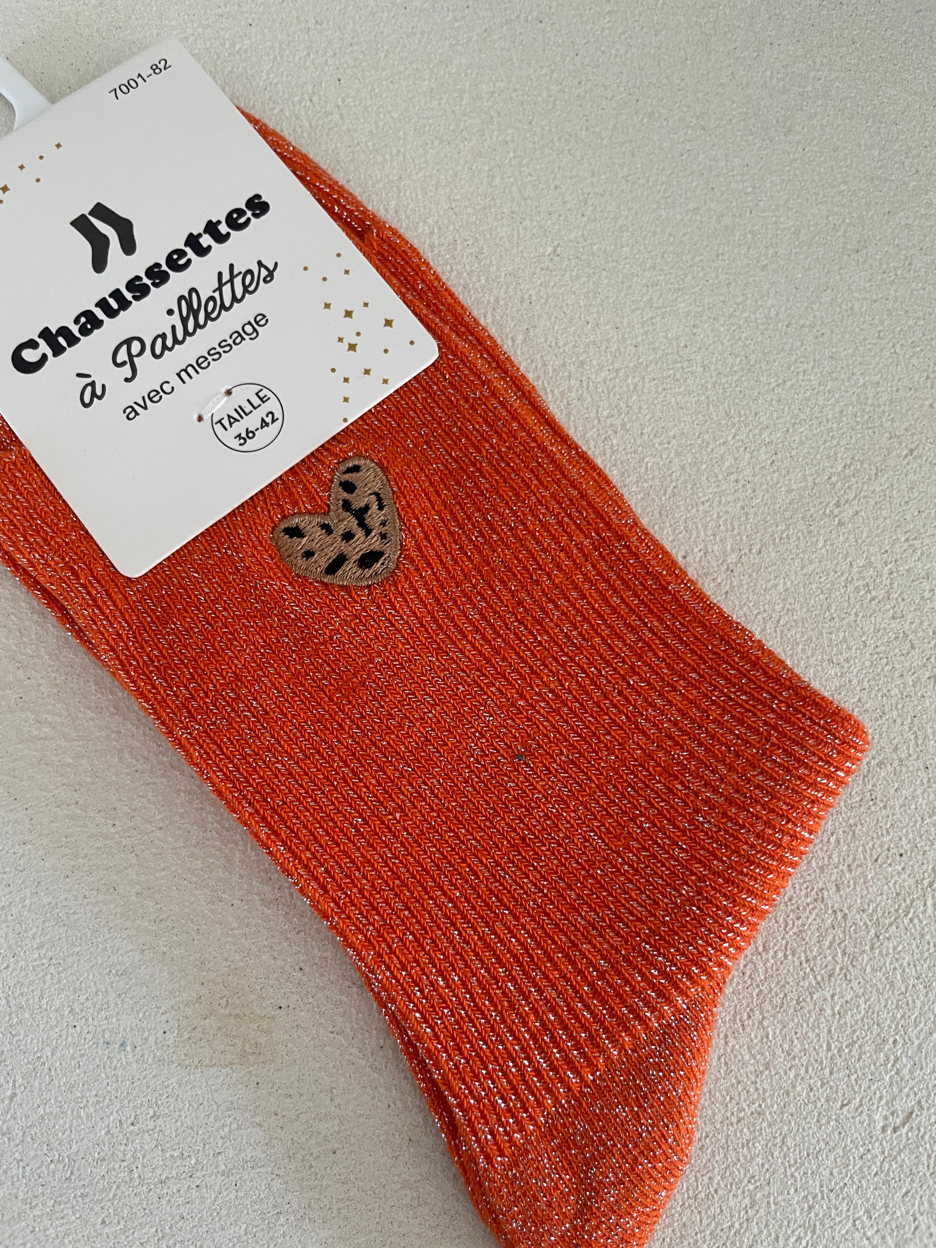 CHAUSSETTES CŒUR LÉO