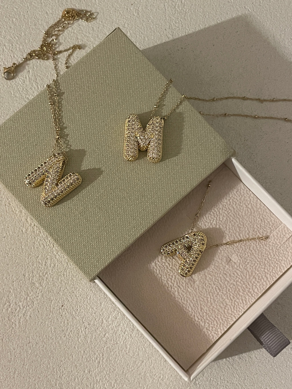 Collier Initiale à Strass