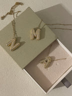 Collier Initiale à Strass