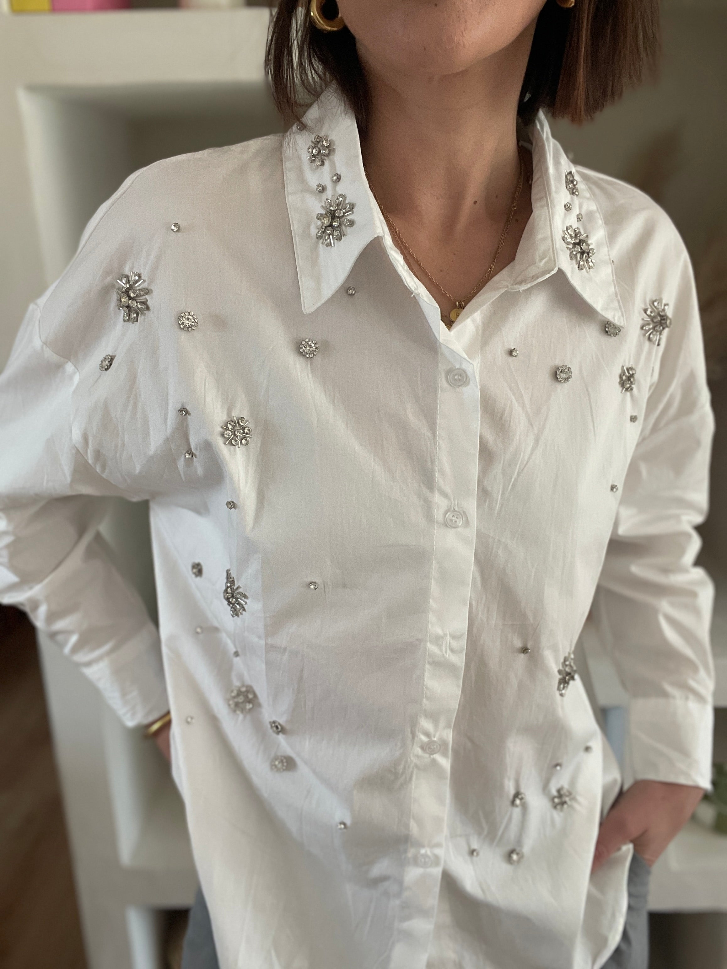 CHEMISE À STRASS