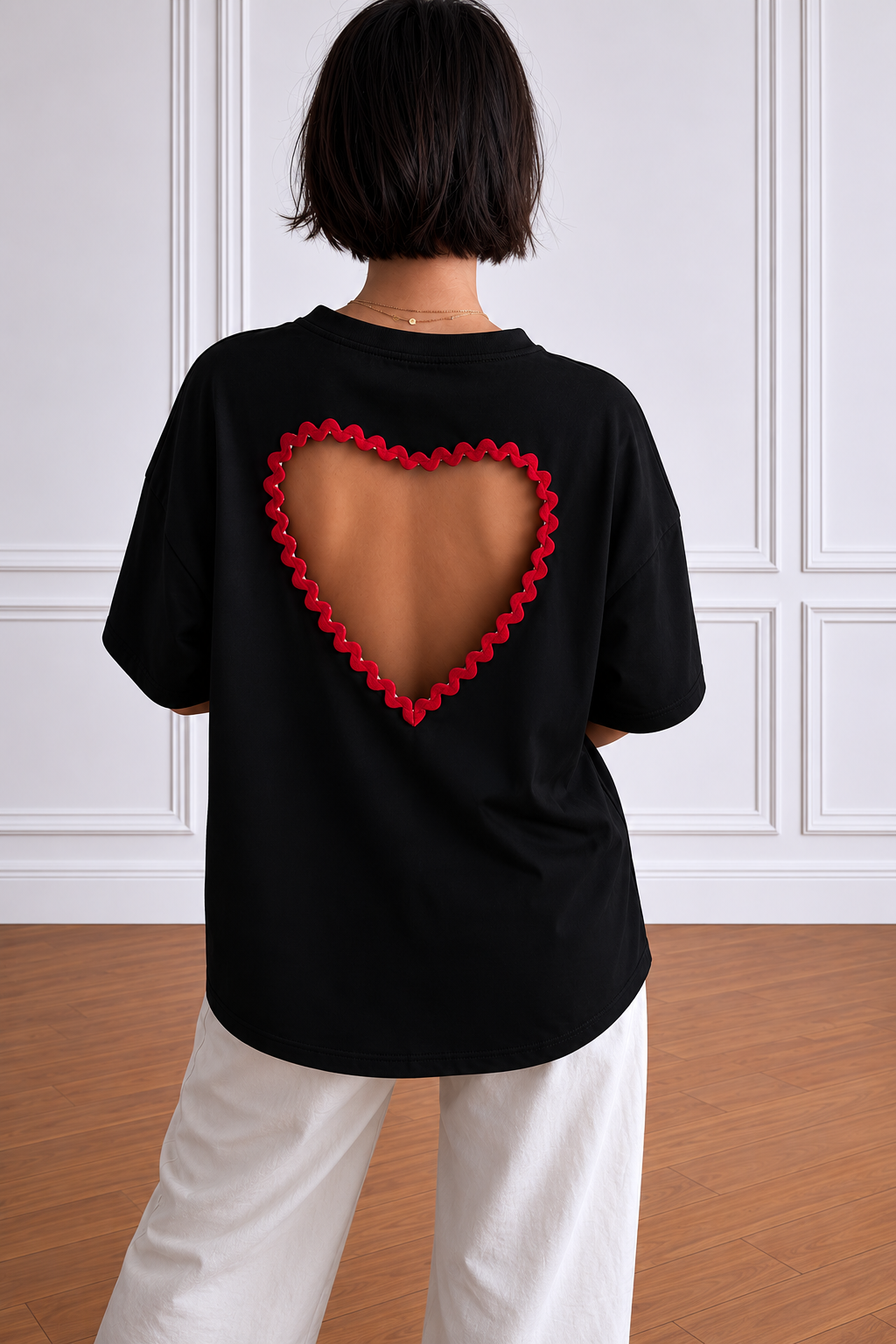 T-SHIRT LOVE COL ROND