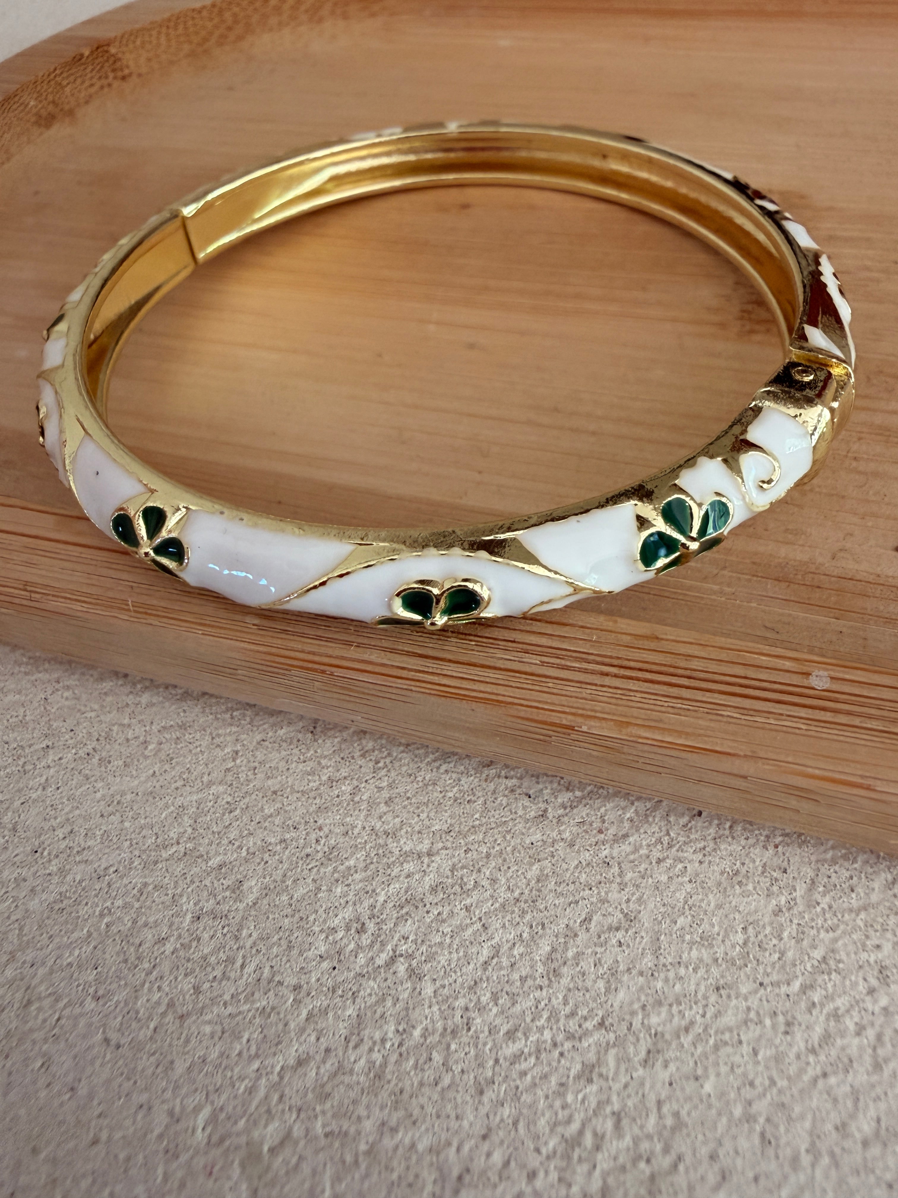 BRACELET JONC TRÈFLE DE DOUCEUR