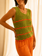 TOP CROCHET SUNSET