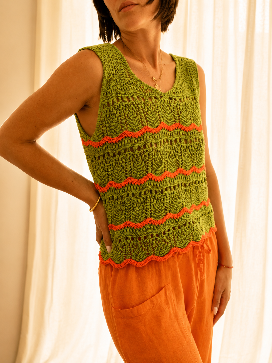 TOP CROCHET SUNSET