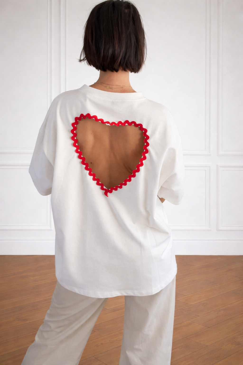 T-SHIRT LOVE COL ROND