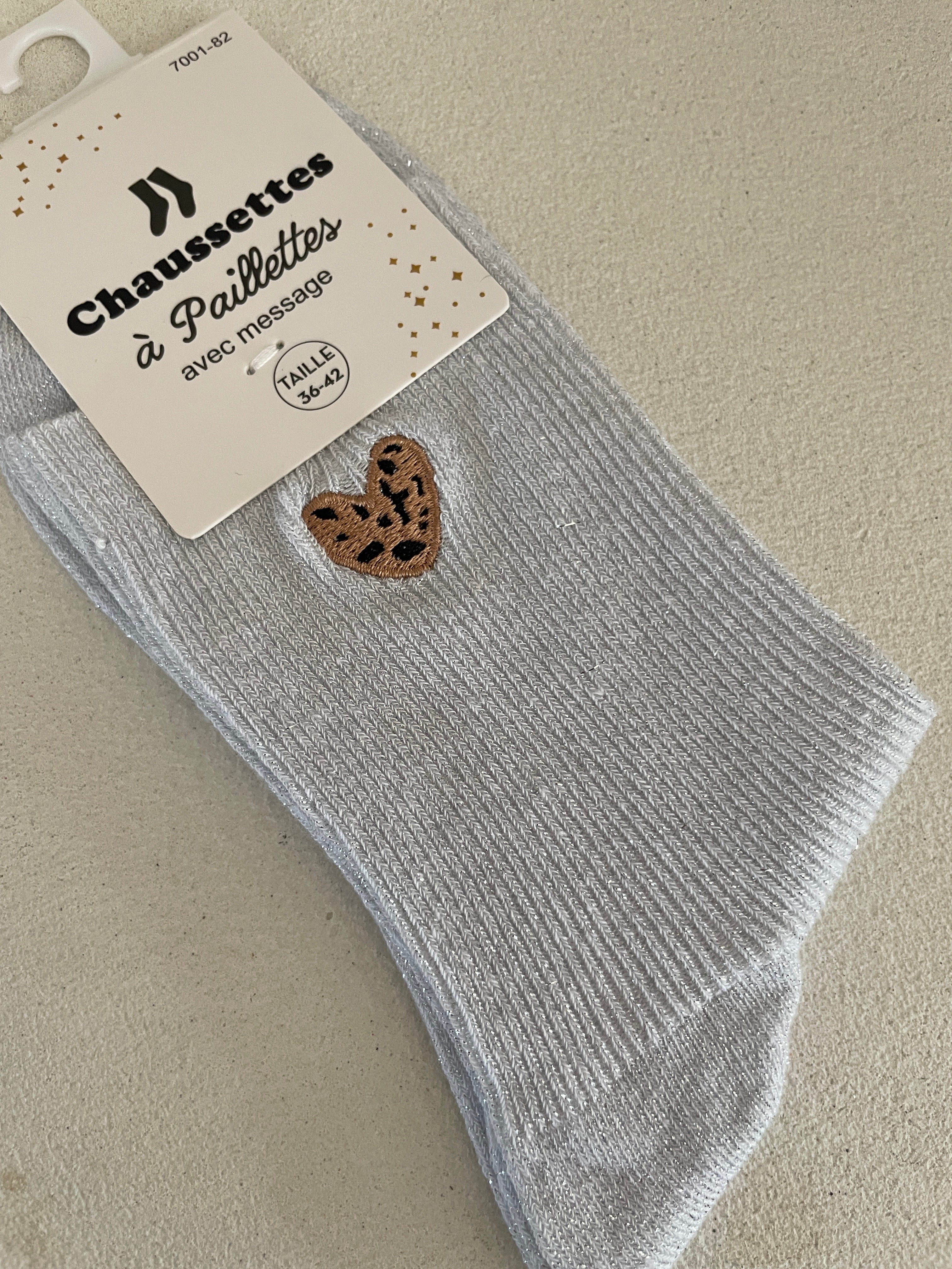 CHAUSSETTES CŒUR LÉO