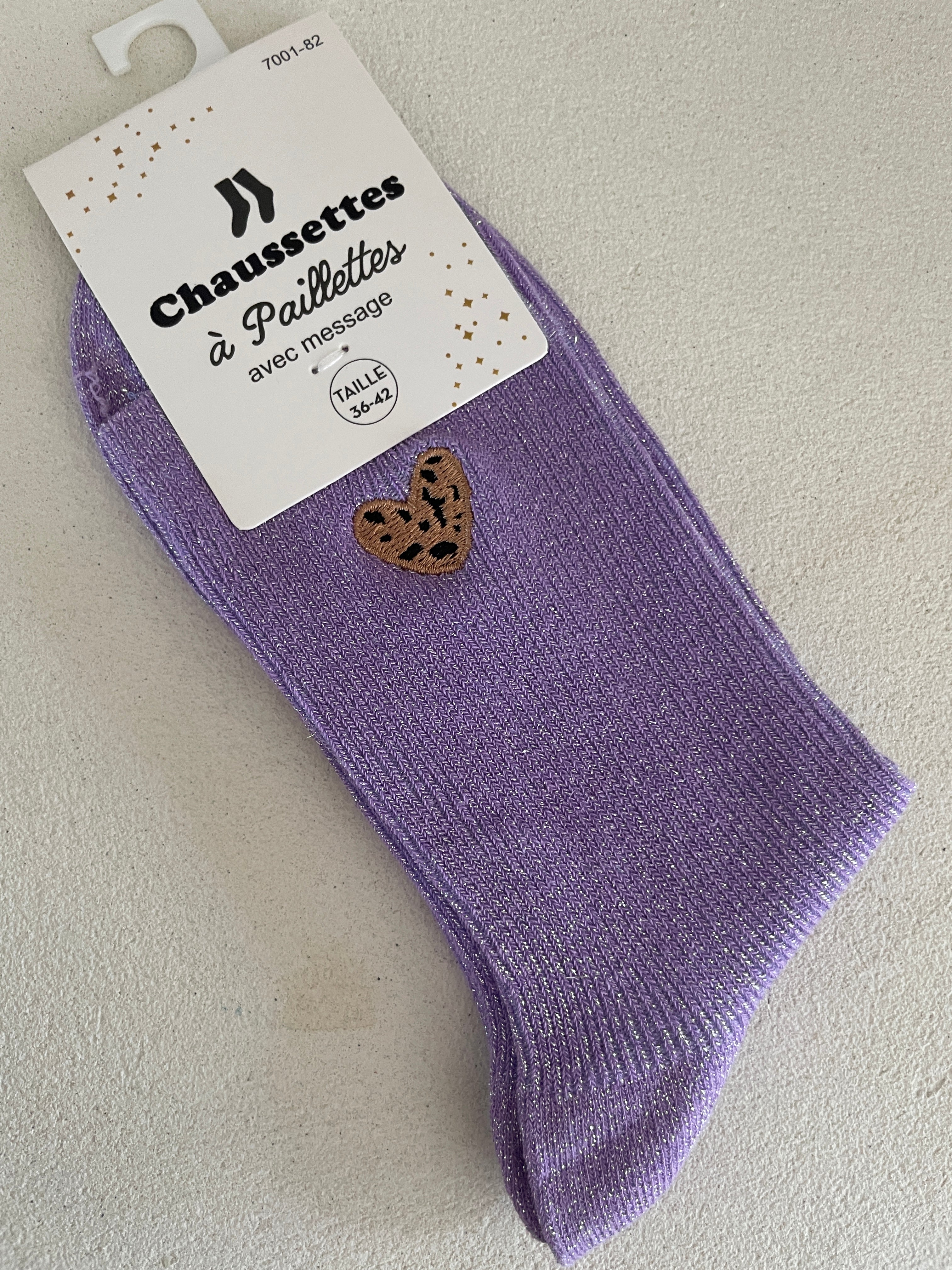 CHAUSSETTES CŒUR LÉO