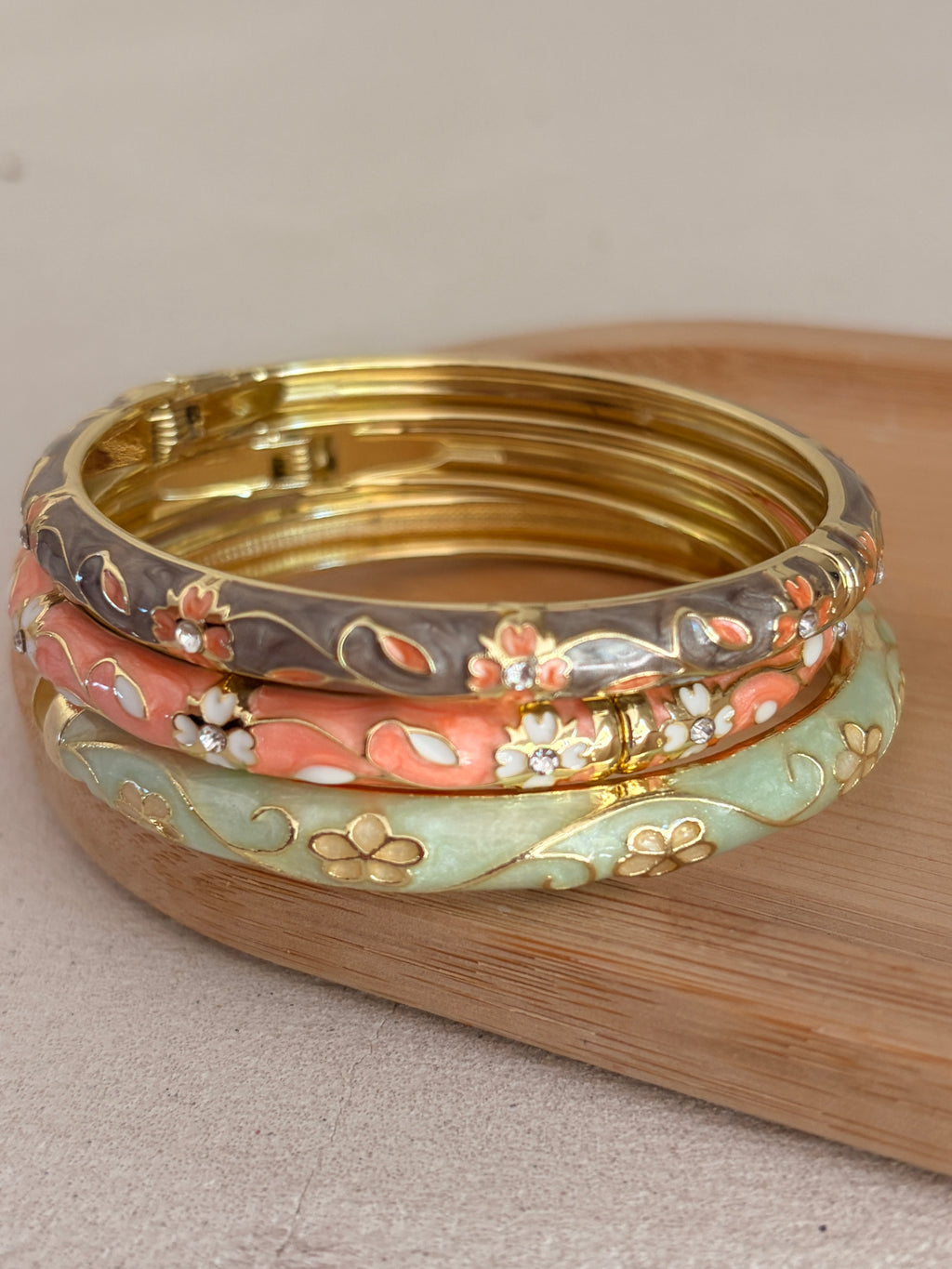BRACELET JONC ÉCLAT FLEURI