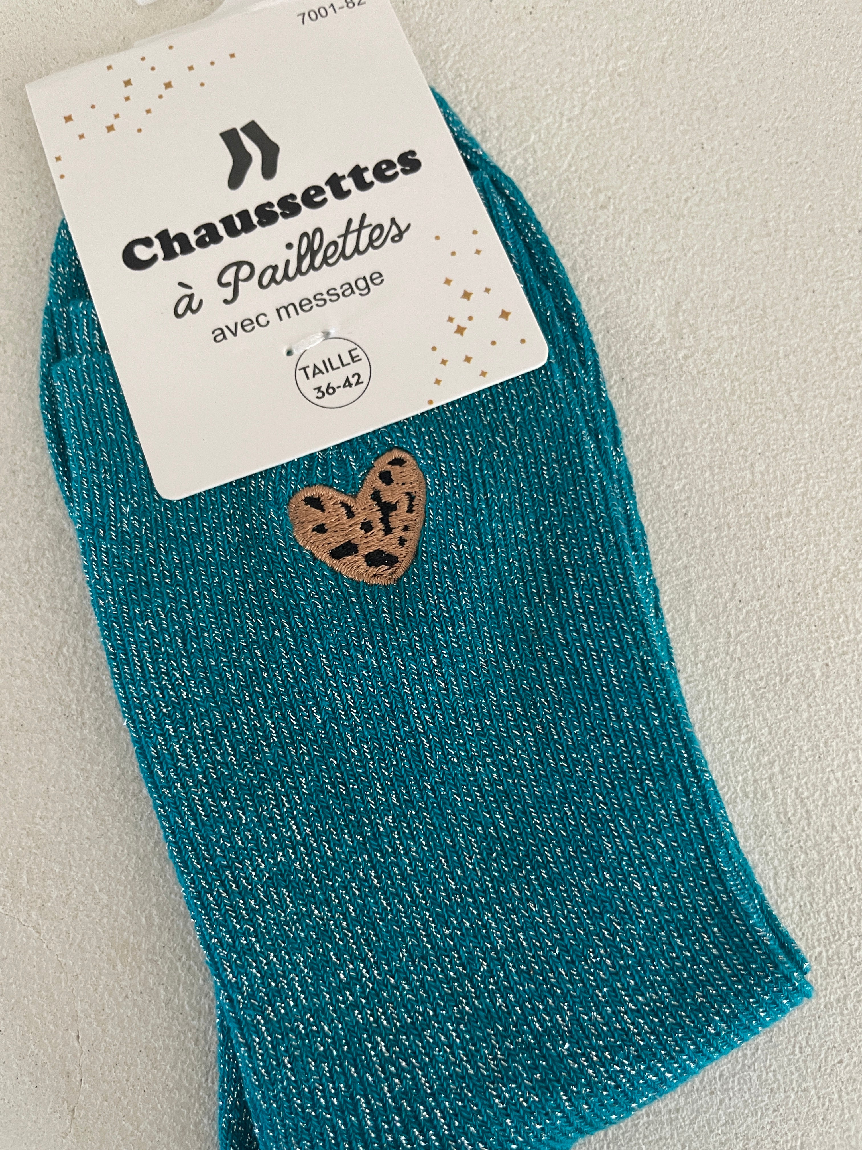 CHAUSSETTES CŒUR LÉO