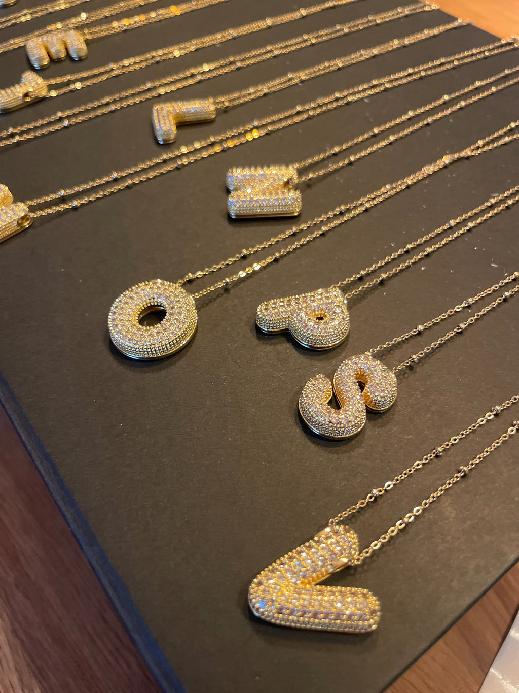 Collier Initiale à Strass