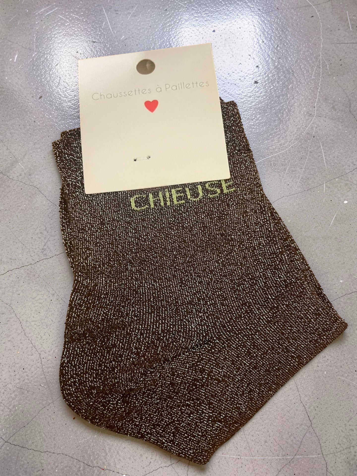 CHAUSSETTES À MESSAGE