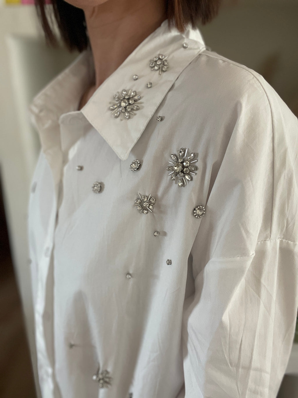 CHEMISE À STRASS