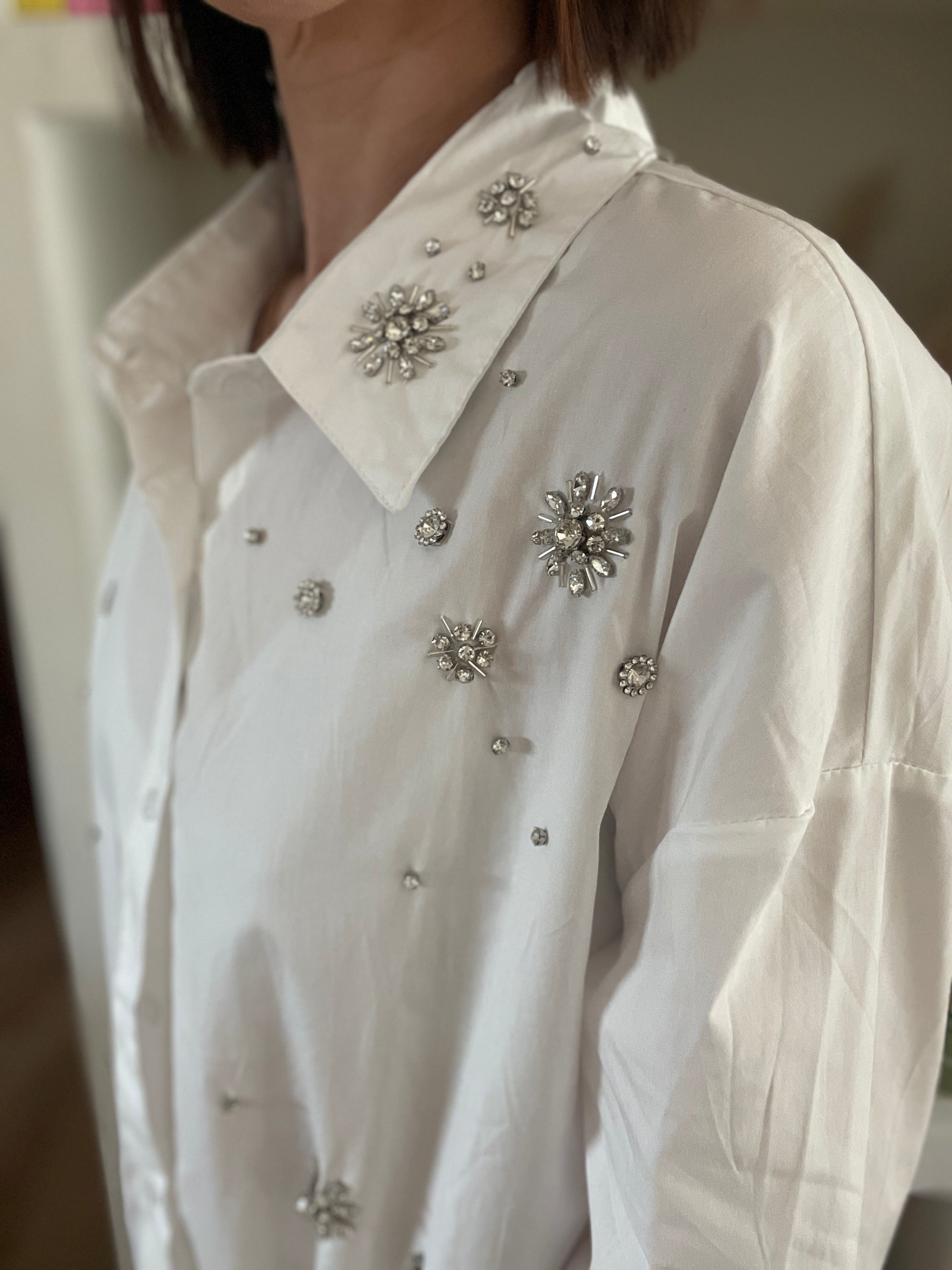 CHEMISE À STRASS