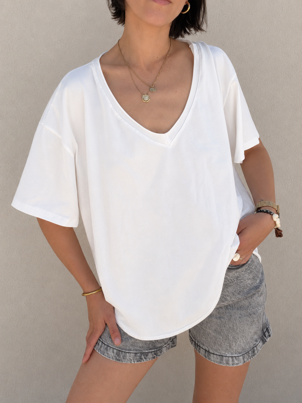 T-SHIRT LOVE COL V