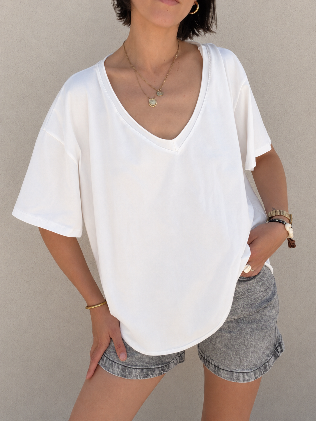 T-SHIRT LOVE COL V