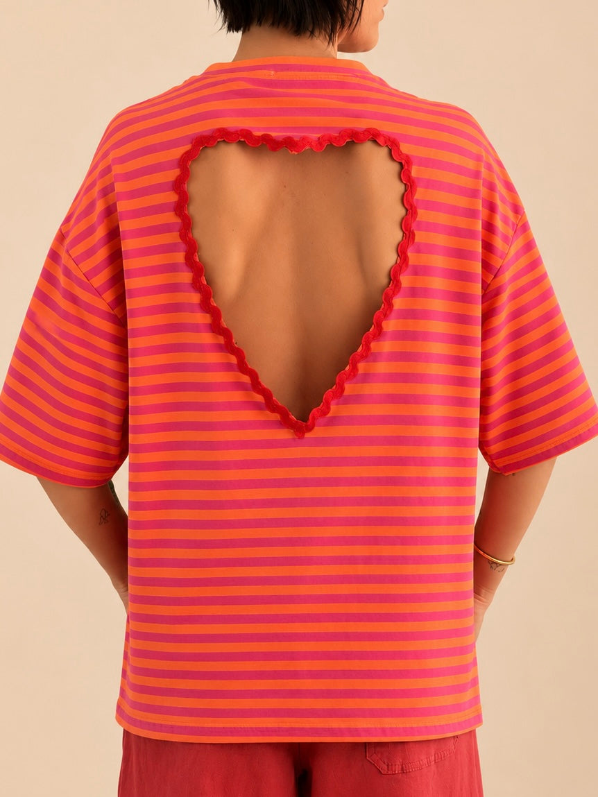 T-SHIRT LOVE COL ROND