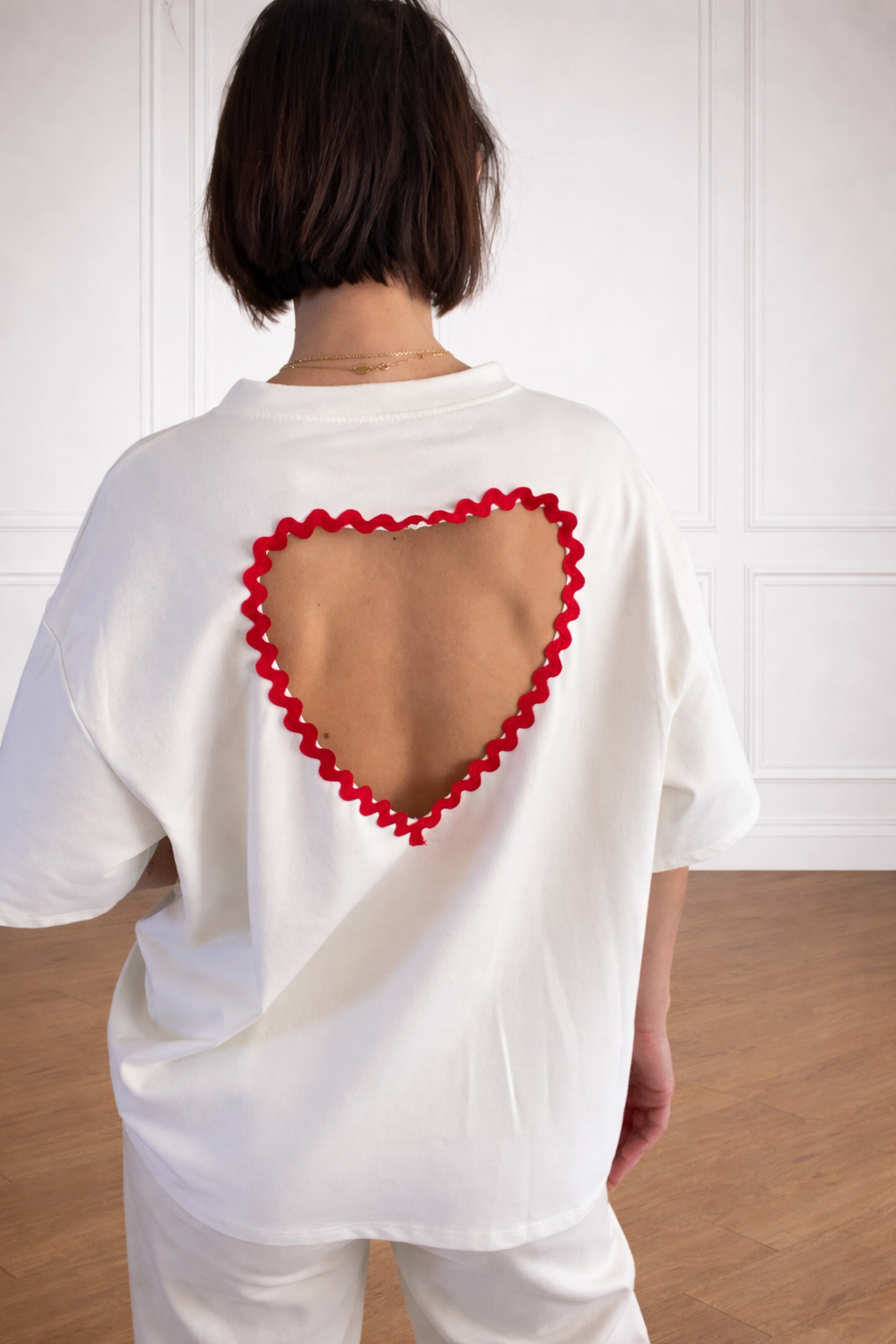 T-SHIRT LOVE COL ROND