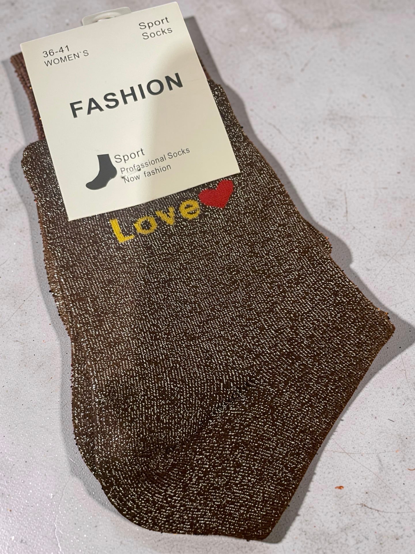 CHAUSSETTES À MESSAGE