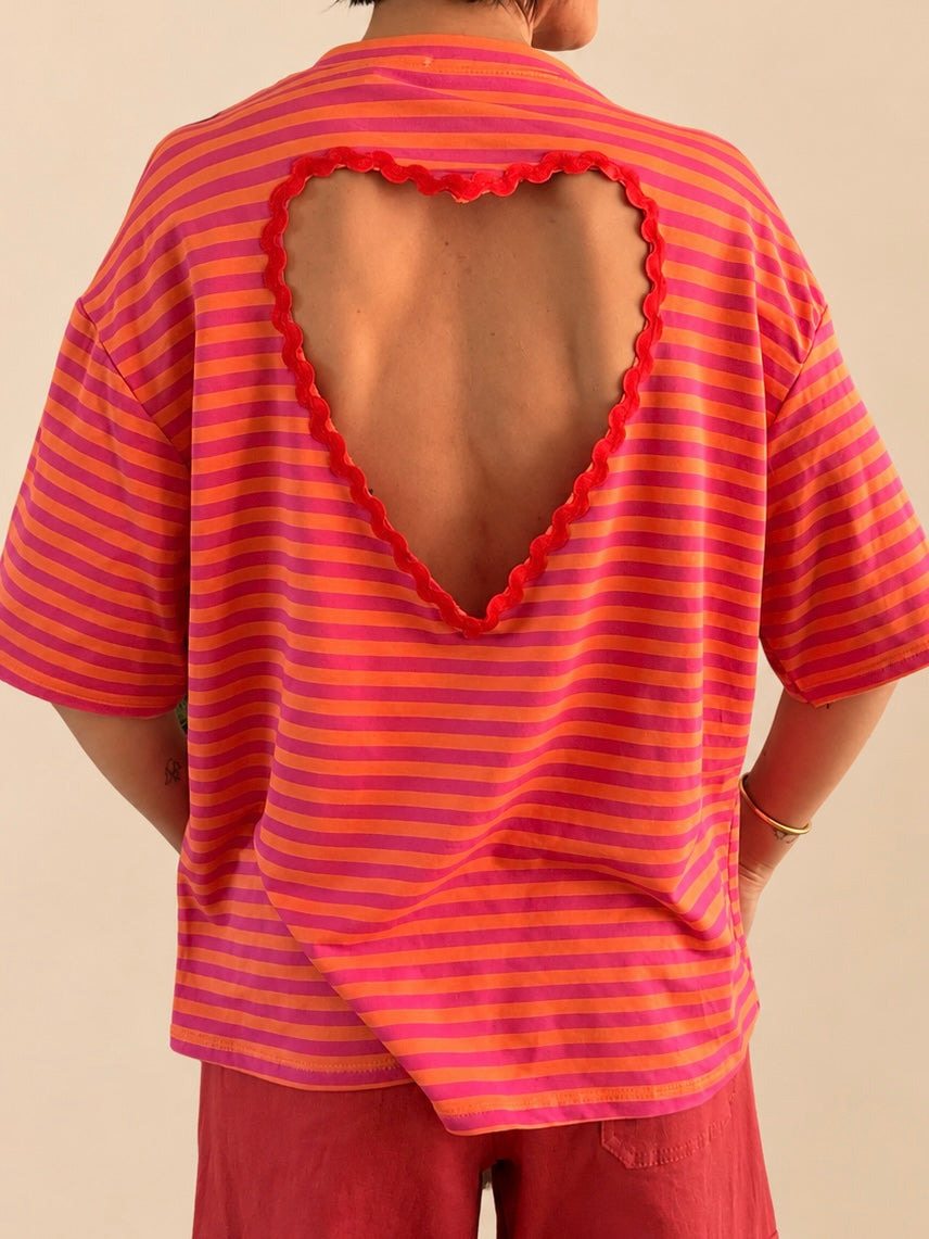 T-SHIRT LOVE COL ROND