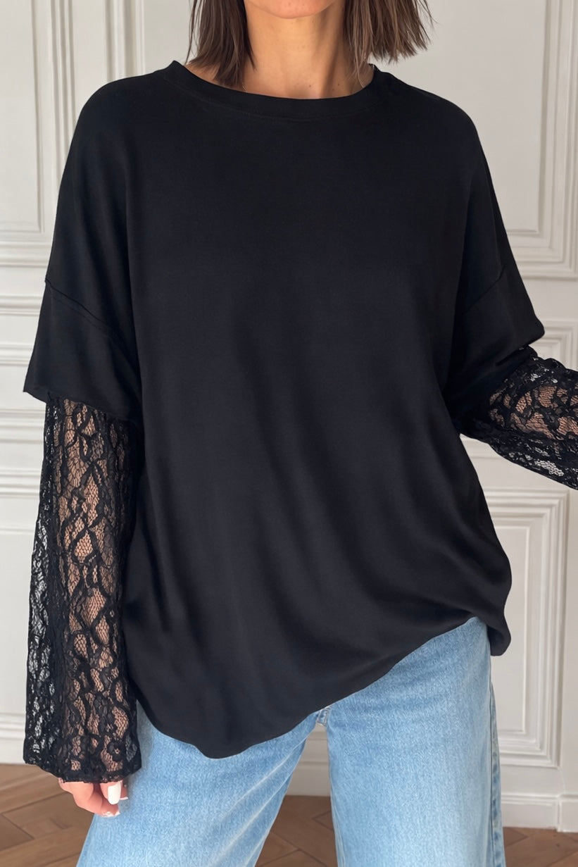 T-SHIRT MANCHES DENTELLE JULIETTE