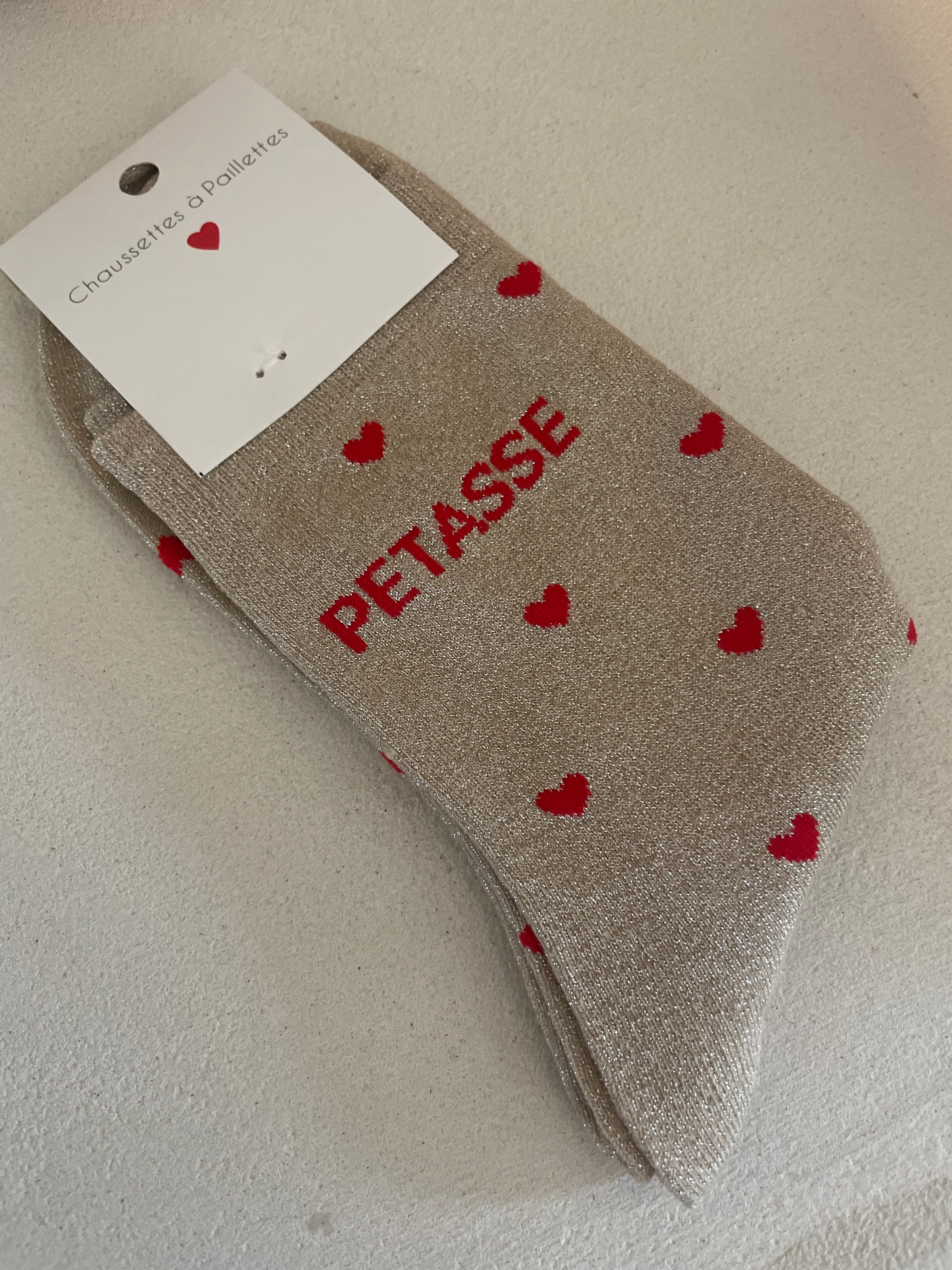 CHAUSSETTES À MESSAGE