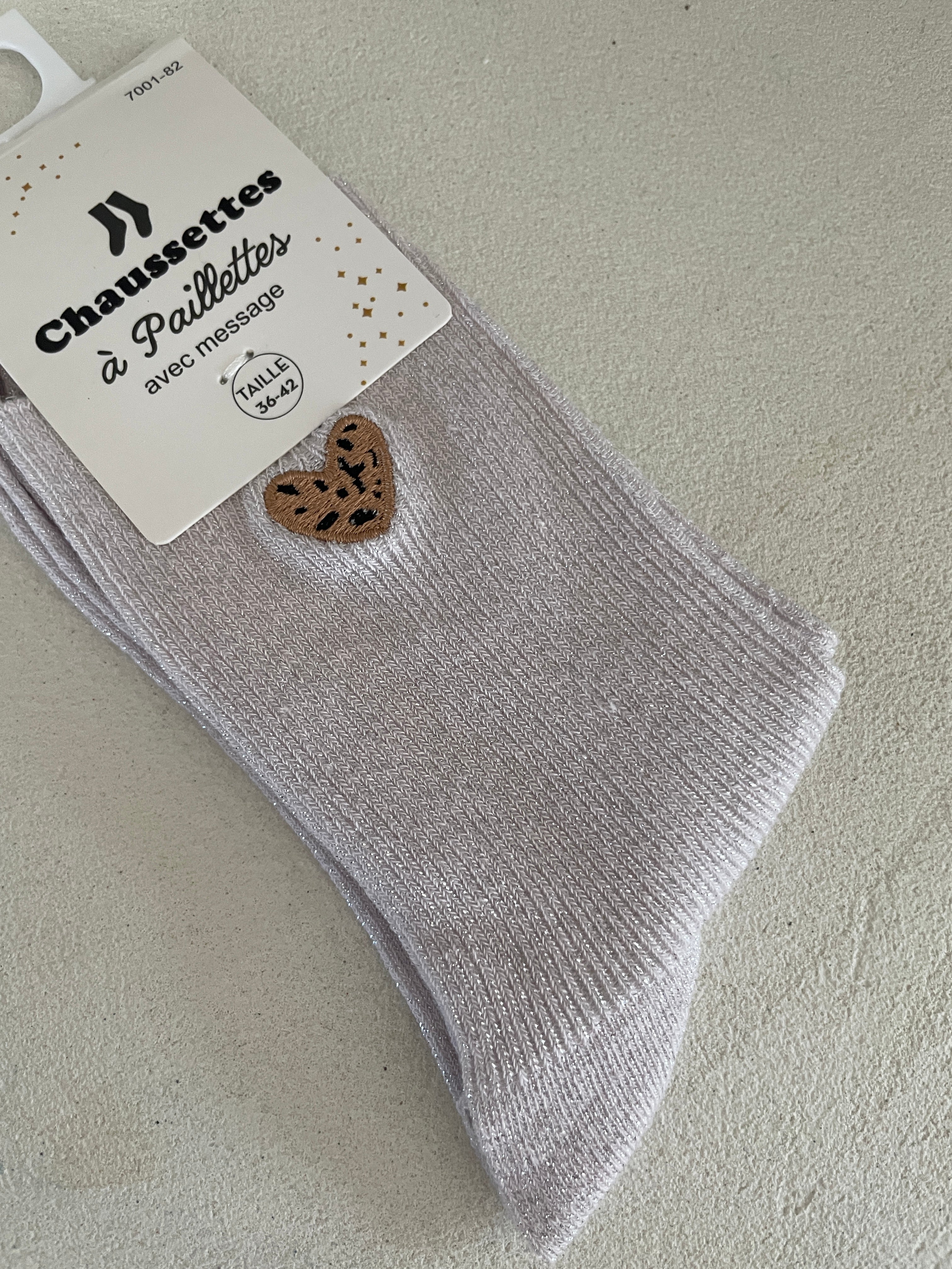 CHAUSSETTES CŒUR LÉO