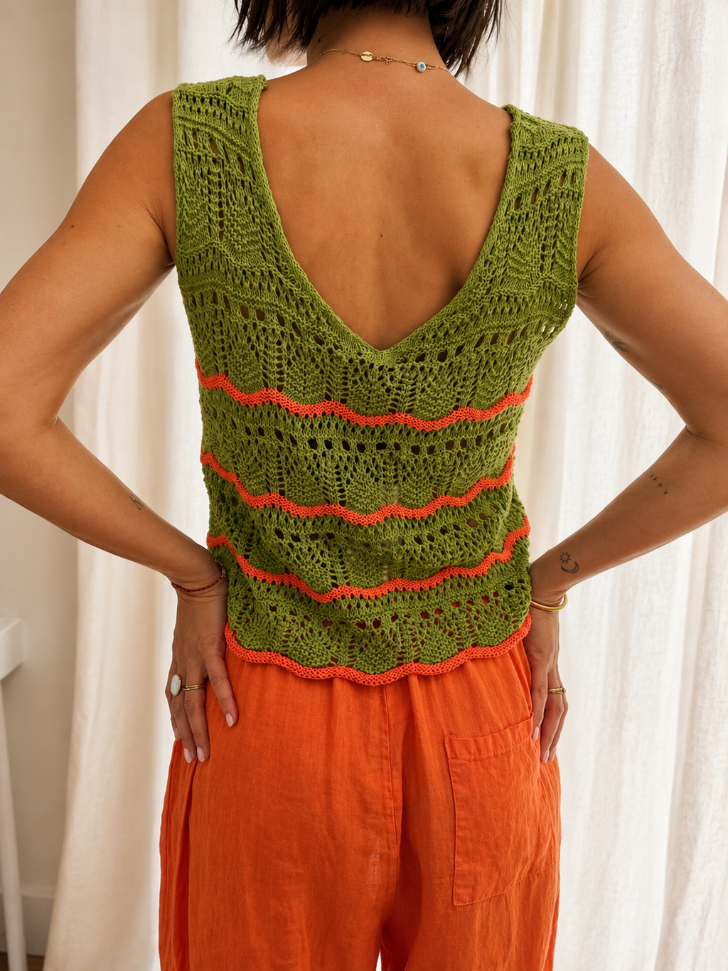 TOP CROCHET SUNSET