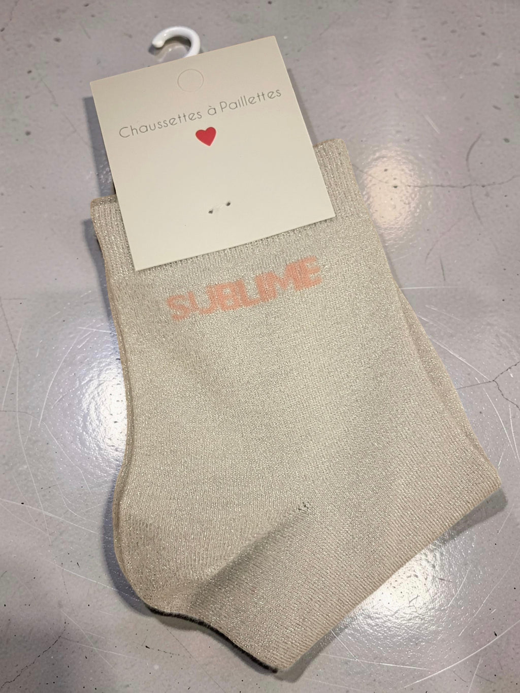 CHAUSSETTES À MESSAGE