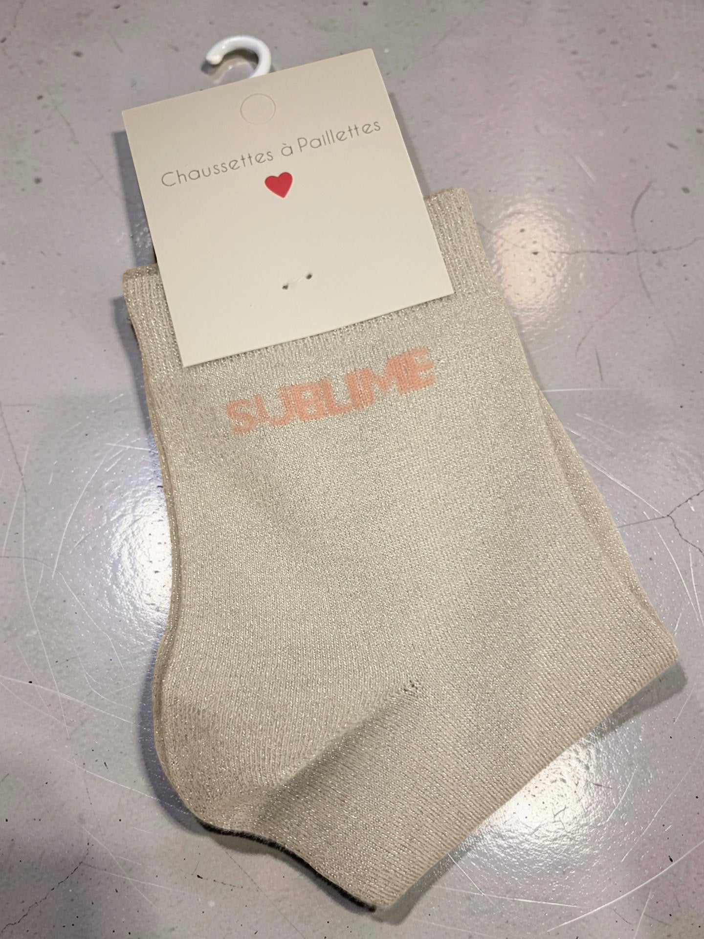 CHAUSSETTES À MESSAGE