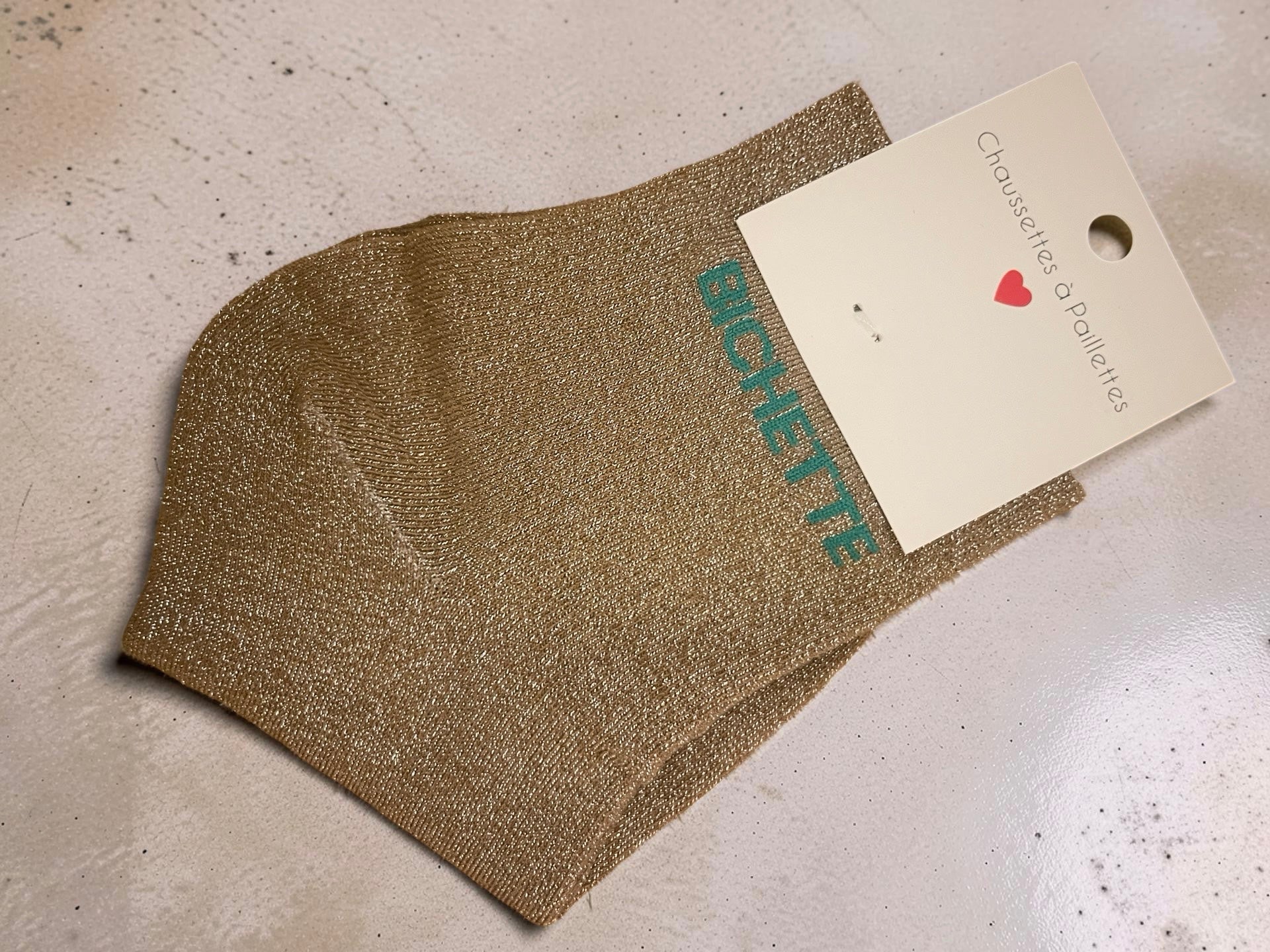 CHAUSSETTES À MESSAGE