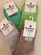 CHAUSSETTES À MESSAGE FUNNY