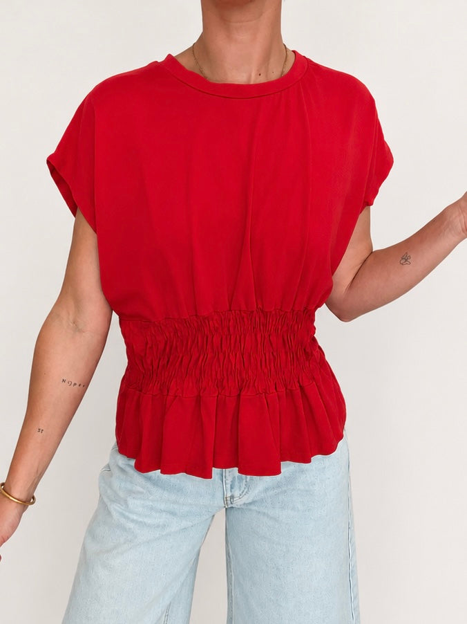 TOP SOLENE ROUGE