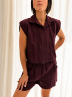 ENSEMBLE LINA BORDEAUX