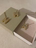 Collier Initiale à Strass